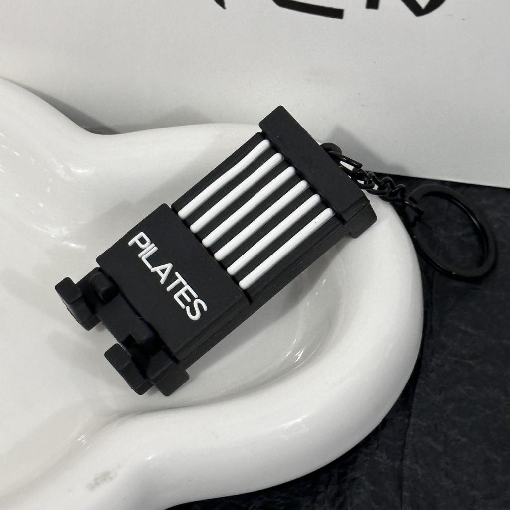 Miu Series Dumbbell Plate Keychain: Trendy Fitness Accessory & Sports Jewelry Gift