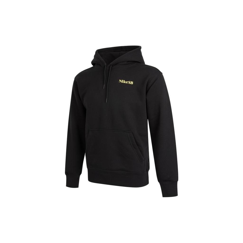 Nike Solid Color Alphabet Hooded Long Sleeves Hoodie Men s Black DA4256-010 L