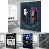Vibrant And Colorful The Nightmare Before Christmas Shower Curtain With Hooks For Bathrooms