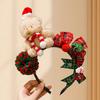 Adorable Bear Headband For Girls Colorful Knit Christmas Hair Accessory