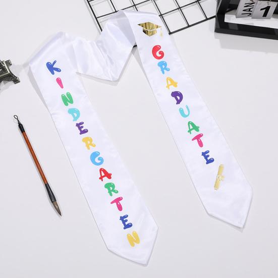 Graduation Shoulder Strap Letter Design Decorative Kids Graduation Season Celebration Etiquette Strap Party Decor