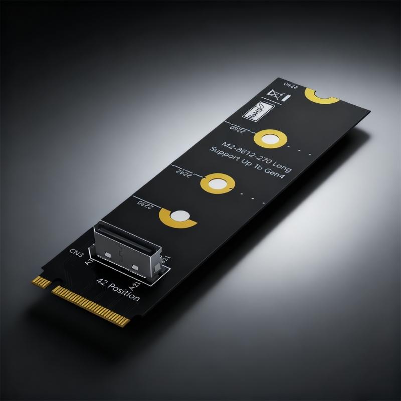 Widely Compatible M.2 2280 to SFF 8612 Adapter Featuring NVME PCIe Standards for Easy Storage Upgrades