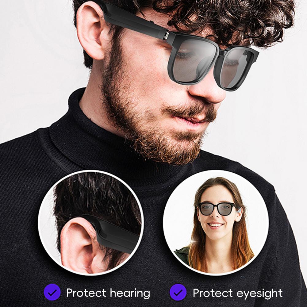 KI Smart Bluetooth Audiobrille Outdoor-Sport Anruf Navigation Ultraviolett-Schutz Sonnenbrille