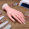 Bendable Silicone Practice Hand Flexible Positioning Fake Hand Mannequin Hand  Manicure Practice