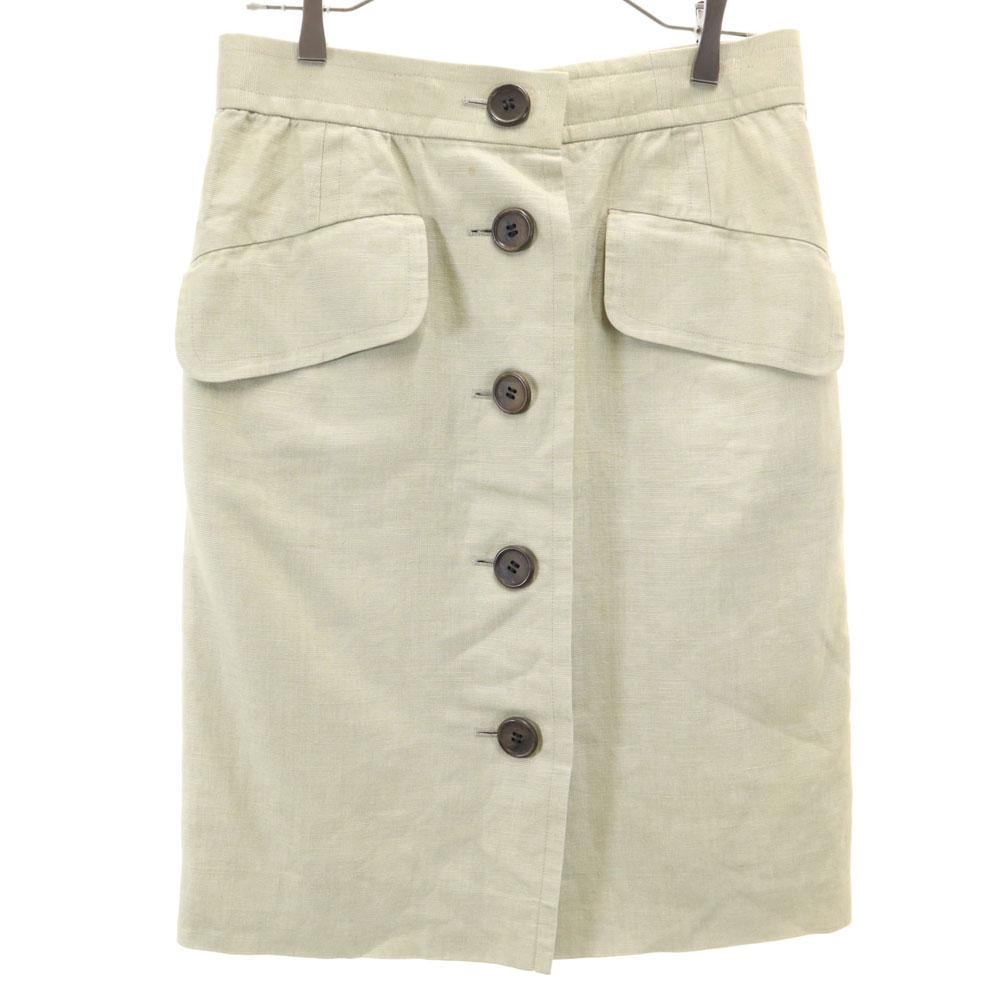 Yves Saint Laurent 90s Old Midi Length Tight Skirt M Gurege Women Used