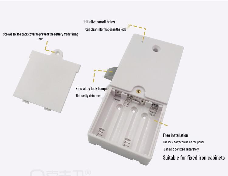 Smart Electronic Lock for Sauna, Bathroom, Drawer, Cabinet, Wardrobe, and Cupboard