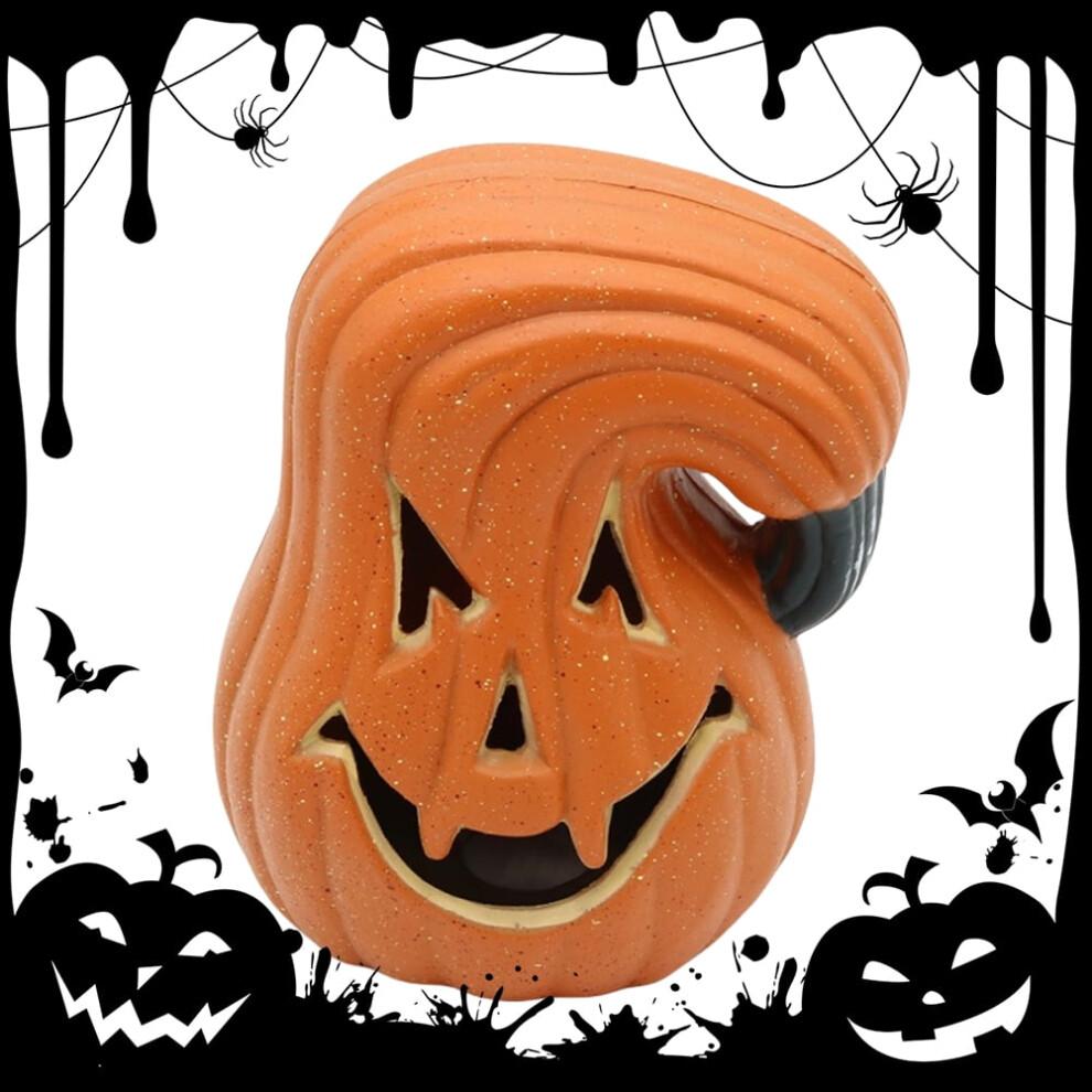 HBASD Halloween LED Kürbis Laterne, Neuheit Blinkende Kürbis Laterne Lampe Spielzeug für Haus Party Zubehör Raum Dekoration Requisiten (G)