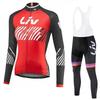 2026 Long Sleeved Cycling Suit Set  Women's Cycling Bib Women's Exclusive Seat Cushion Autumn Winter Cycling Sportswear Set Road Cycling Top