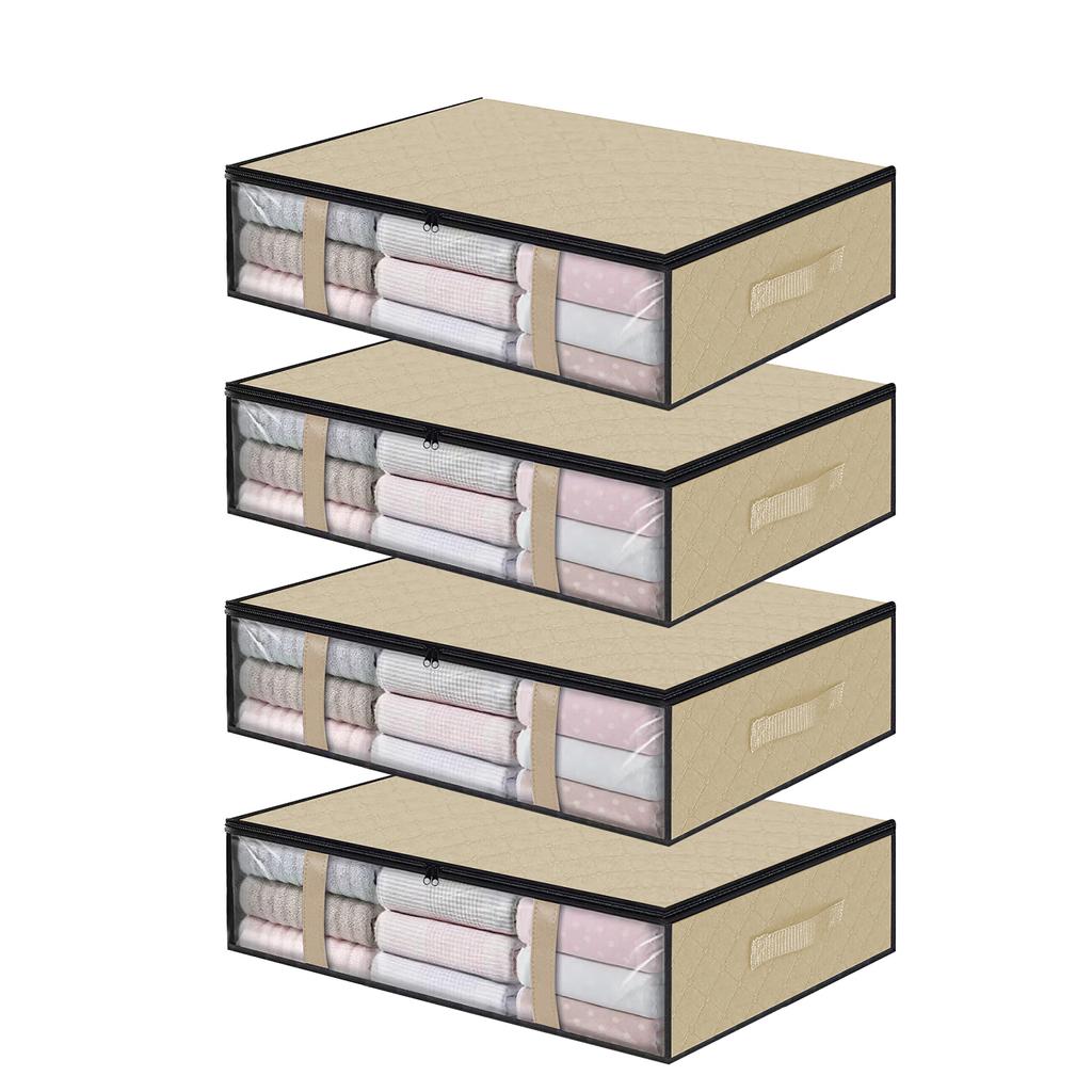 Foldable Underbed Storage Bag Multifunctional Finishing Bins For Nap Blanket