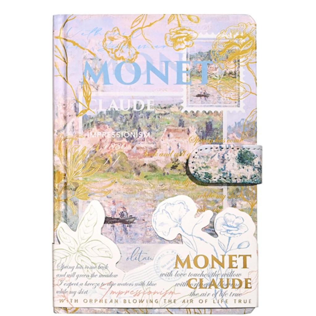 Monet Oil Painting Retro Girl's Hardcover Journal & Planner