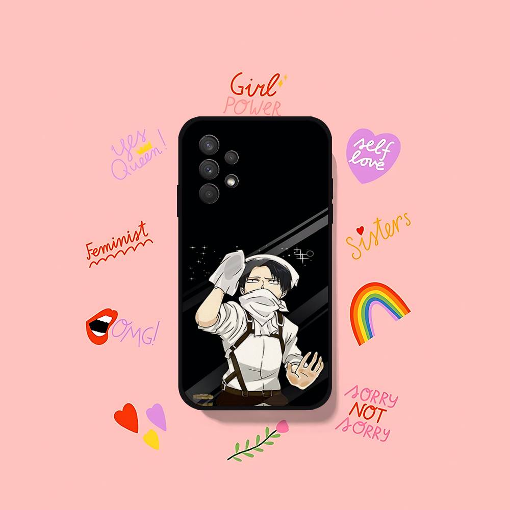 

L-Levi Ackerman Attack On Titan-S Phone Case For Samsung Galaxy S25 S24 S23 S22 S21 FE Plus Ultra A13 A20 A32 A70 Black Cover S21 S30