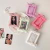 Bowknot Photo Photocard Frame with Keychain Idol Card Display Protector  Card Decor