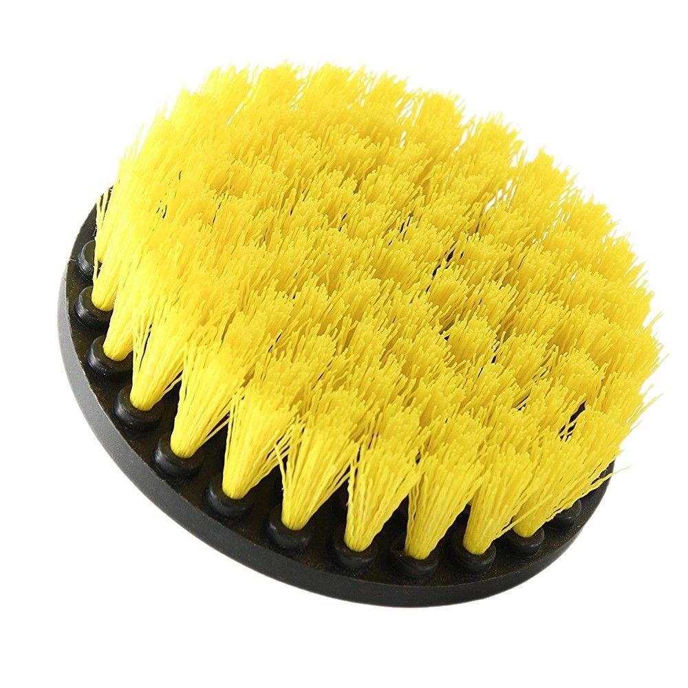 5-Piece Drill Brush Set for Tile, Grout, Car Wheels, and Home Cleaning