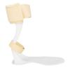 Orthèse de Cheville et de Pied Support Demi-Paume Ultra Mince Personnalisable Légère Stabilisateur de Pied Tombant S Pied Gauche
