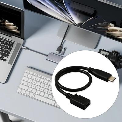USB 5Pin Dişi - Tip C Erkek Dönüştürücü Adaptör Kablosu Dönüştürücü Tel 5V2A Şarj ve 480Mbps Veri İletimini Destekler