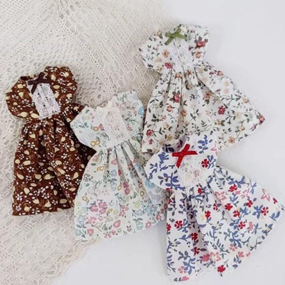 

Mini Princess Floral Dresses Dolls Clothes Dresses for azone ob22/24/27 Dolls For blythe Dolls 2
