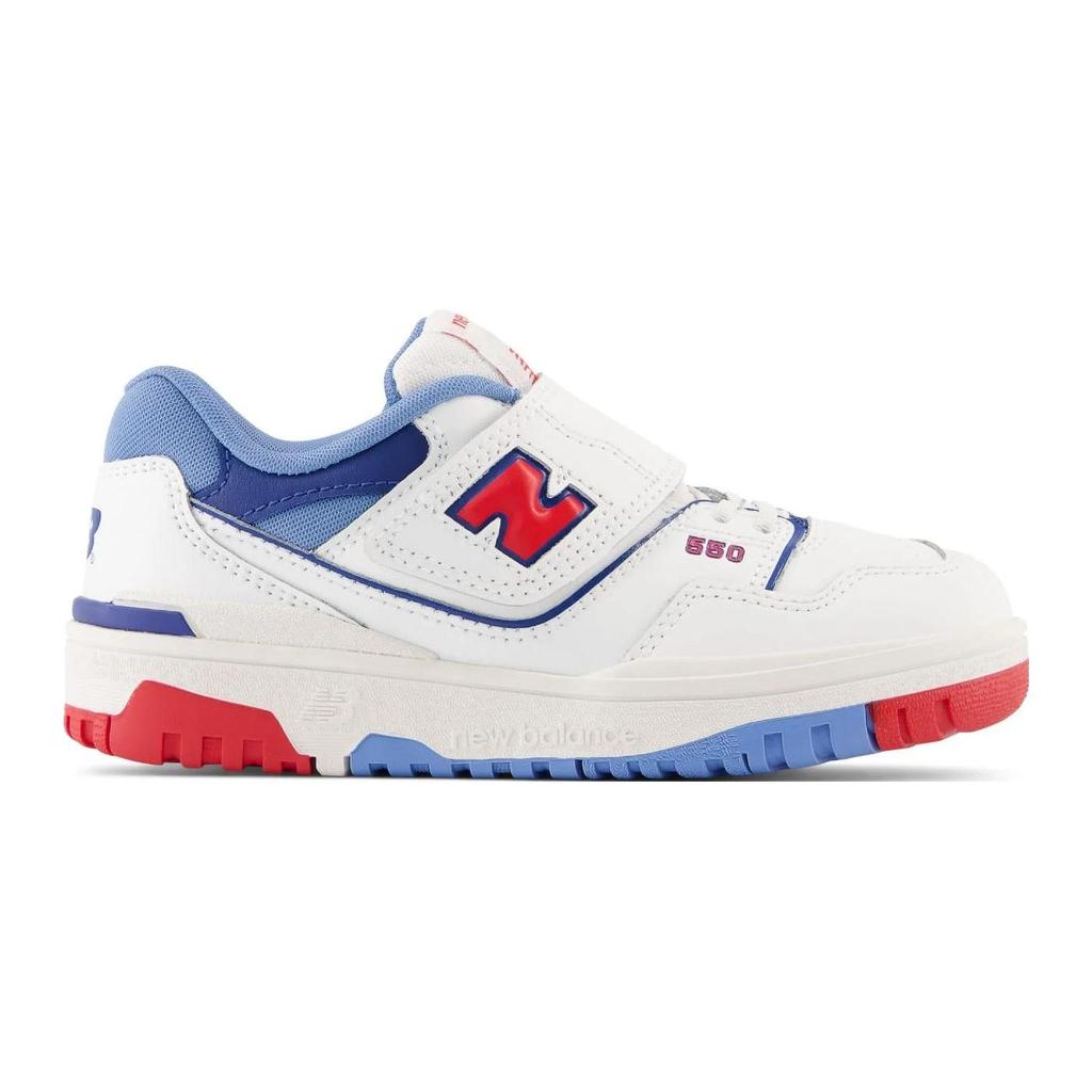 New Balance 550 Little Kid White True Red Kids Sneakers PHB550CH
