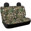Dolyues Camo Hunting Back Seat Bench Covers & Backrest Covers for Men Cool Cars Seat Covers Protector Full Set 2 Pcs Rear Seats Pet Dog Paws Seat