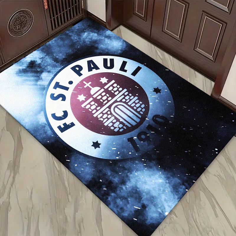 FC St. Tappeto Pauli per Soggiorno Camera da Letto Casa Decorazione Divano, Tappetino Antiscivolo per Giochi Bambini