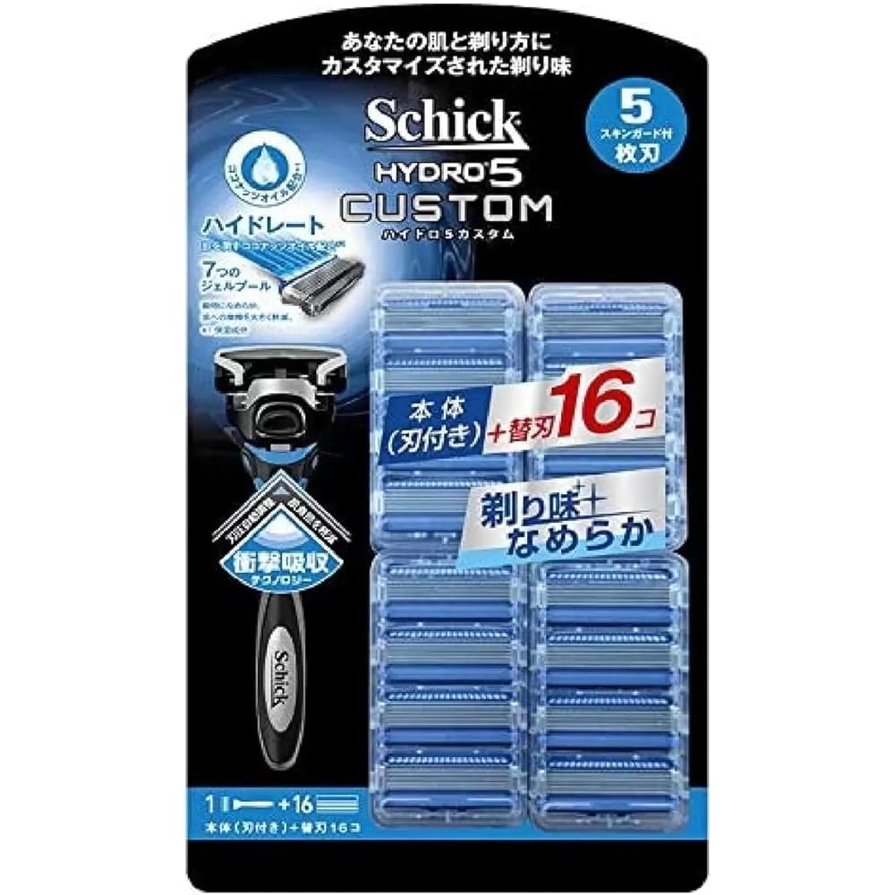 Сменные лезвия Schick Hydro5 Custom 17 лезвий (Бритва с 5 лезвиями) - SCHICK HYDRO5 CUSTOM (х 1)