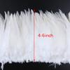 800-1000 PCS/Lot White Rooster Feathers Trim 4-8" Chicken Feather Strip Natural Feather Plumes Jewelry Costume Hat Party Decor