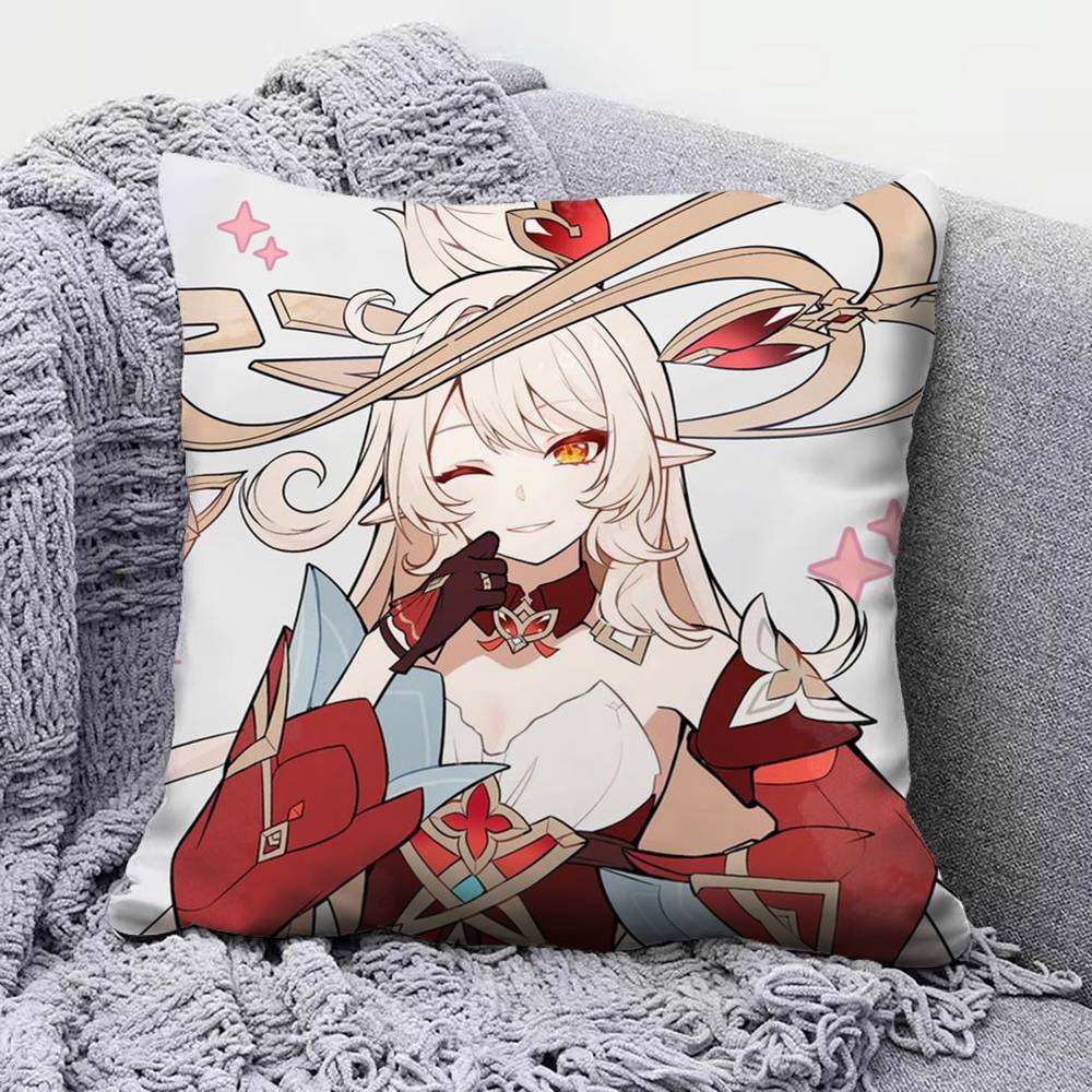 Genshin Impact Alice Pillow Covers Home Sofa Cushion Covers and Aecorative Custom