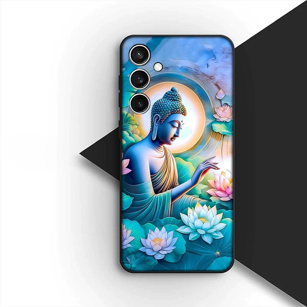 Phone Cover for Motorola Moto Edge 70 60 Fusion NEO Pro G Stylus G56 G96 G04 G05 20 Soft Case Lord Buddha Lotus Flower Light