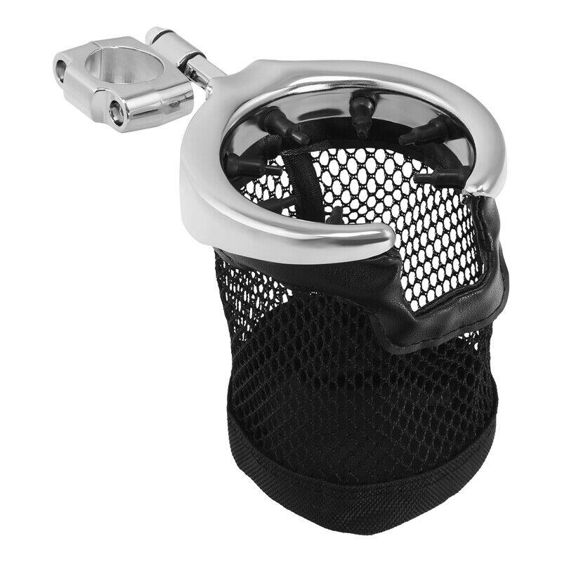 Universal Motorcycle 1.25" Handlebar Mount Drink Cup Holder For Harley