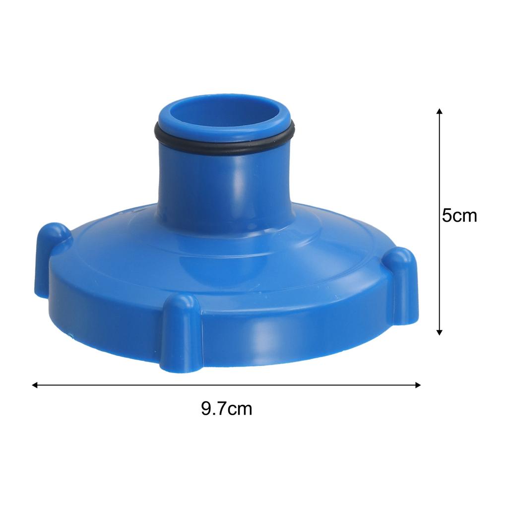 Secure Connection PVC Blue Adapter for Intex Pool Hose 80mm to 32mm Diameter