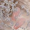 50 ks kamínky na nehty mini kosočtverec ploché dno nail art zirkonové šumivé šperky DIY 3D dekorace na nehty