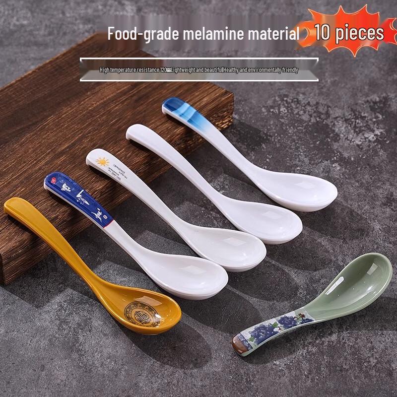 

Меламиновая суповая ложка с длинной ручкой