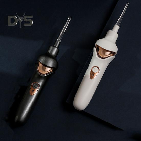 LED-Ohrreiniger-Set, elektrischer Ohrenschmalzentferner mit 5 weichen Spitzen, wiederaufladbar, wasserdicht, sicheres Ohrreinigungswerkzeug