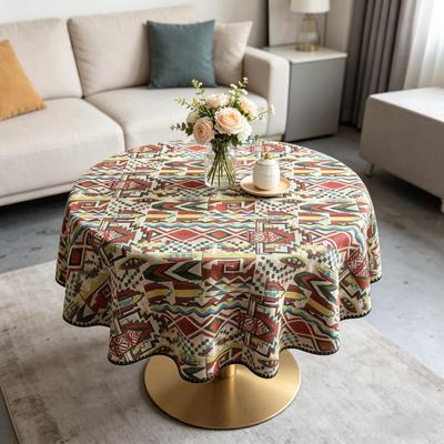 Dining Table Kitchen Everyday Use Household Pure Cotton Small Soft Fabric Round Tablecloth
