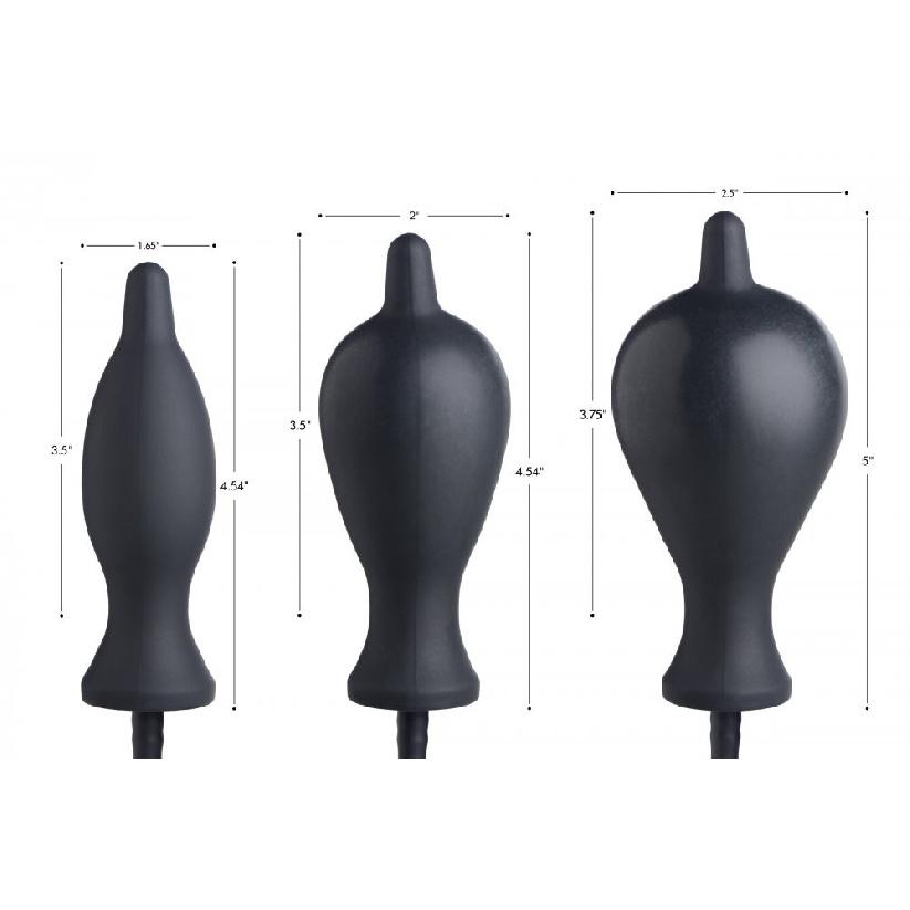 Inflator Silicone Inflatable Anal Plug Extra Large Inflatable Butt Plug Pump Up Anal Toys for Women Man Sex