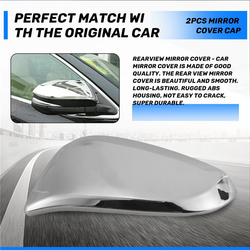 Car Rear View Mirror Decoration Side Door Mirror Cover Cap For Toyota Hilux Revo Vigo Fortuner Highlander RAV4 Innova