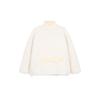 adidas Originals Color-Block Zipper Retro Stand Collar Jacket for Women, White