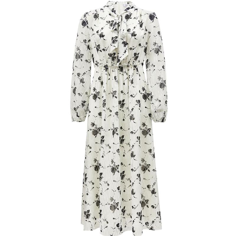 

VEROMODA Women s Romantic Rose Print A-line Dress S