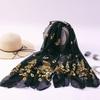 Female Scarf Women Lady Multi-color Peacock Flower Scarf Long Soft Wrap Shawl Stole Scarve