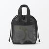MUJI 3D Mesh Handled Drawstring Bag S 84920738 Black 23×8×23cm