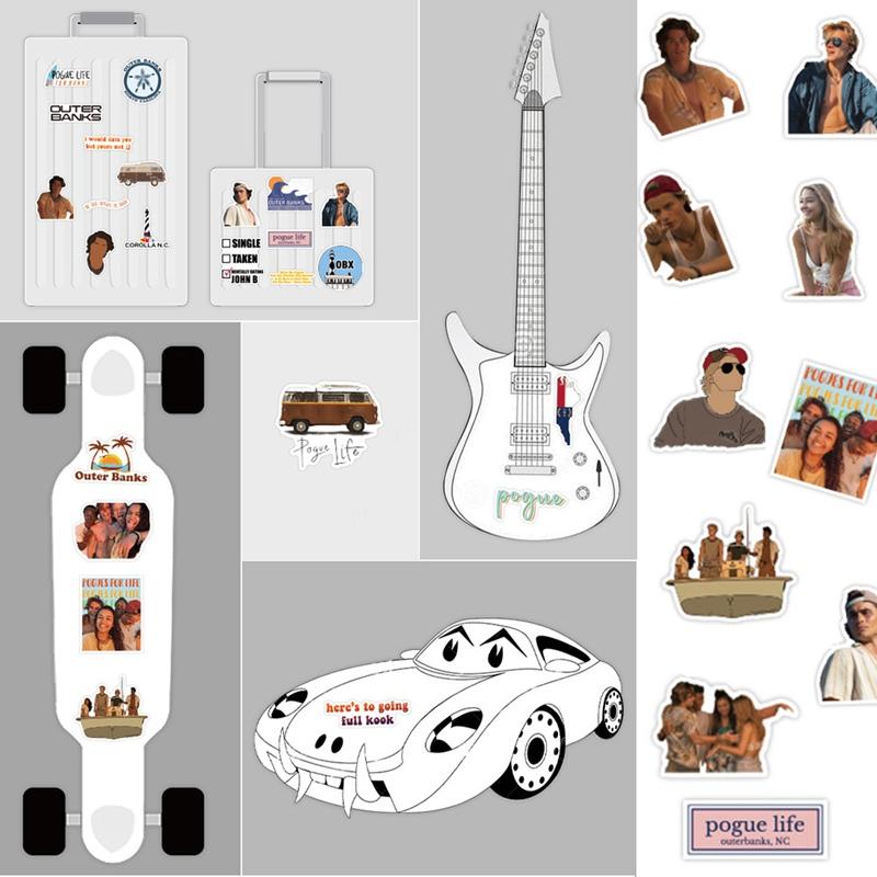 Lot De 50 Autocollants Solaires En Vinyle Imperméable Pour Bouteilles D'eau, Ordinateur Portable, Bagages, Tasse, Ordinateur, Téléphone Portable, Planche à Roulettes