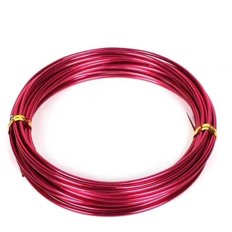 2-10Meters Aluminum Wire Color Painted Metal Cord for DIY Jewelry Making Findings Accessories 0.6/0.8mm/1mm/1.2mm/1.5mm/2mm/3mm