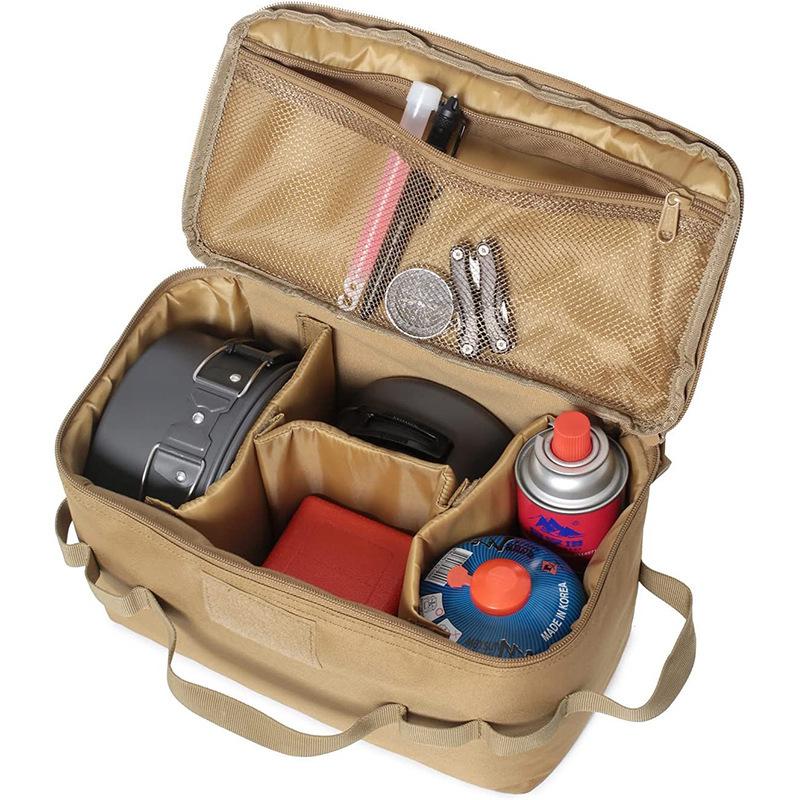 Outdoor Camping Bag Large Capacity Lightweight Storage Bag Portable Handbag Picnic Bag Cookware Utensils Tools Bags