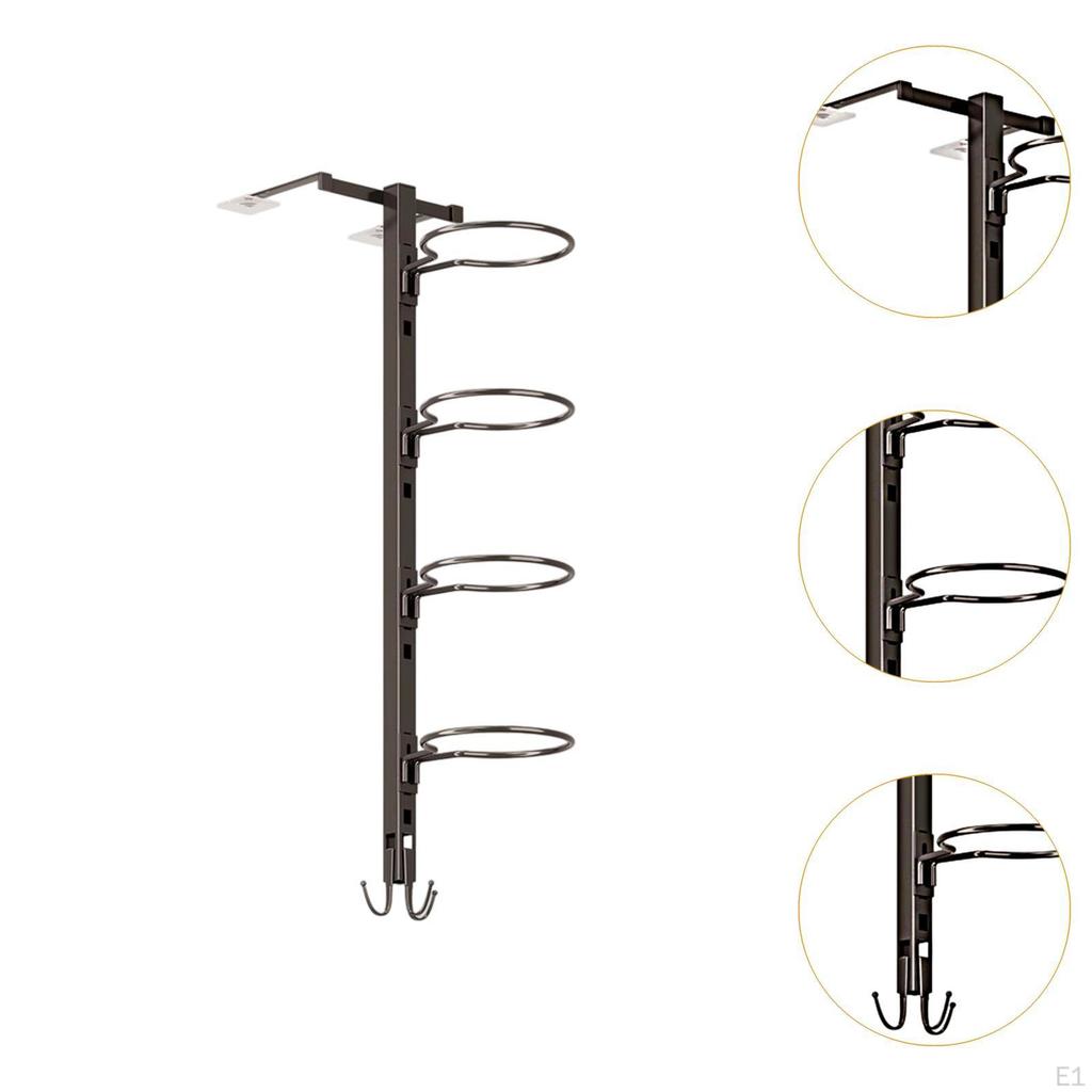 Basketball Ball Storage Rack Adhesion Football Holder Indoor Garage Shelf Organizer for Tool Room