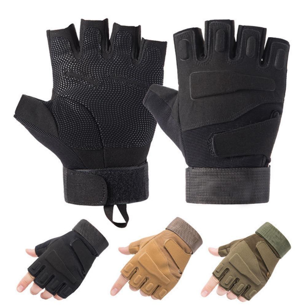 Outdoor Tactical Gloves Men and Women Field Military Fans Mountaineering Sports Motorcycle Riding Shade Fitness Half Finger Gloves