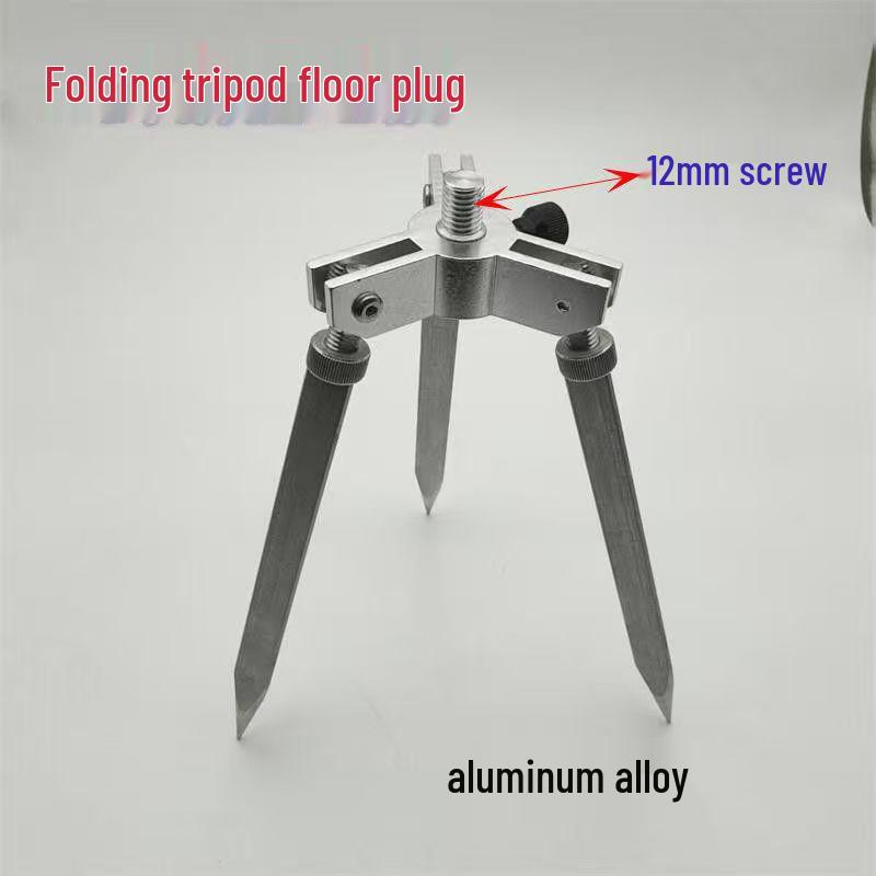 Foldable All-Terrain Ice Fishing Rod Tripod with Horn Head and Ground Stake