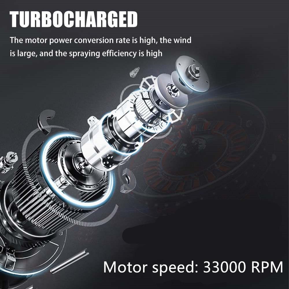 1 Set 1000ML Cordless Electric Spray Gun Airbrush Paint Sprayer For 18V Battery