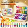 Large Capacity Washable Acrylic Marker Set with Soft Tip and Paint Brushes for Kids' Art Class