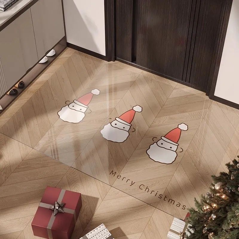 Cartoon Animal Pvc Door Mat With Waterwashable Surface For Home Entrance