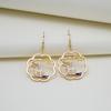 Chinese Style Guochao Koi Sika Deer Moon Rabbit Creative Color Design Cute Multi-Cartoon Ear Hook Series Earrings