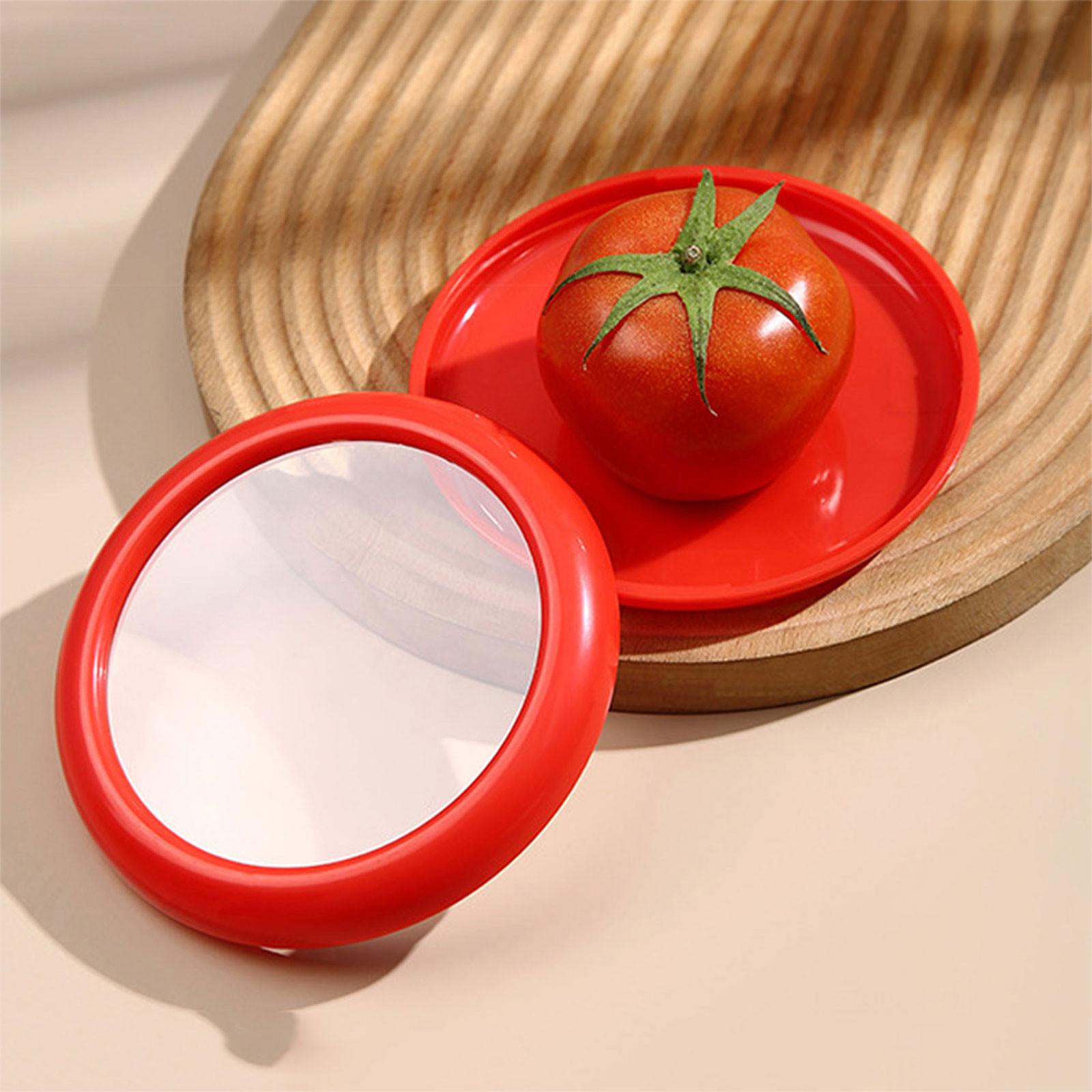 

Контейнеры для еды в форме овощей, контейнеры для хранения фруктов и овощей для холодильника, кухни, инструмент для свежего хранения One Size красный